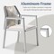 Best Choice Products Set of 2 Indoor/Outdoor Aluminum Woven Rope Dining Chairs w/ Armrests